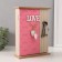Keywood tree 6 hooks "Circles. Keys and heart" Pink 6.5x20x26.5 cm