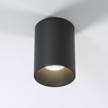 Ceiling accent Elektrostandard, Porter GU10 71x71x100 mm, IP20, black color