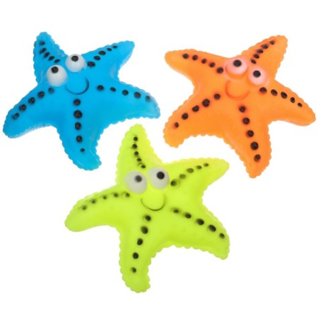 Rubber toy for the bath "Sea Star", 12 cm, crush me-6