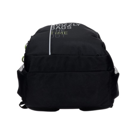Youth backpack Grizzly, 45 x 32 x 23 cm, ergonomic back, black, light green-7