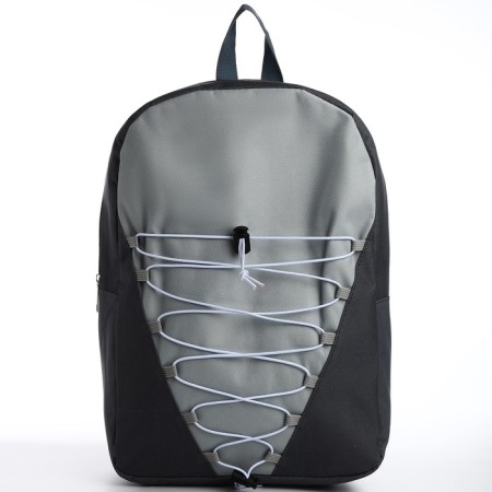School textile school with lacing, 38x29x11 cm, gray-4