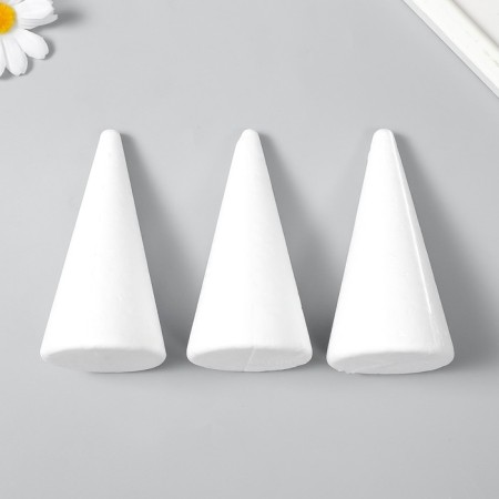 Foam blanks for creativity "cones" 11 cm set 3 pcs-3