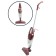 Vacuum cleaner Pioneer VC461S 2B1, vertical, 120W, 800 ml, wine color