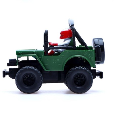 Army radio -controlled jeep, works on batteries-1