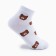 Women's socks "Bear" color white, size 23-25