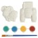Set for Cottage Carriage "bas -relief for painting. Blue Tractor ", 2pcs.