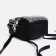 Women's backpack-mini on lightning, external pocket, Medvedkovo, black color