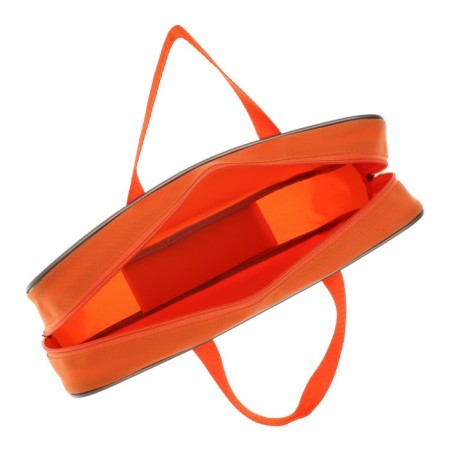 Folder with A4 handles, 360 x 270 x 80 mm, textile, inner pocket, orange 1sh48-3