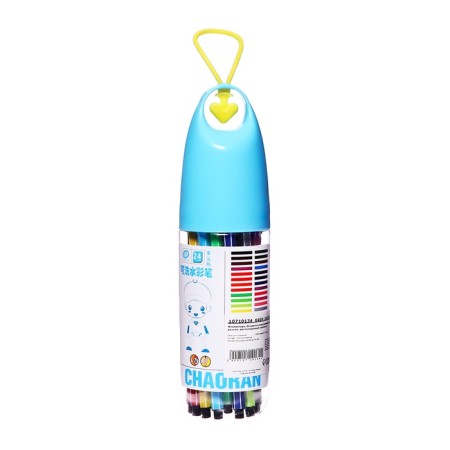 Fleeters 24 colors in a plastic tube with a pen, blue, ventilated cap-5