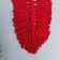 Panel wall in the technique of macram "leaf" Bordeaux 30x15 cm
