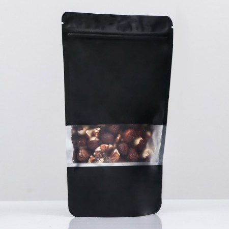 Pack Doy-Pak, matte, black with a window, 12 x 20 x 4 cm-1