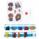Diamond mosaic-sticker with partial filling for children "Young Wizards", a set for creativity