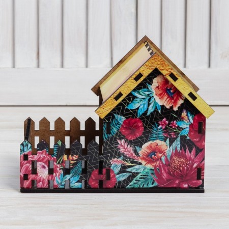 Tea house "Flowers", 10.5x12 cm-5