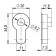 Armadillo rod insert for Cylinder 1SN-3, matte chromium color