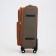 Small suitcase 24 "on lightning, code castle, with extension, beige color