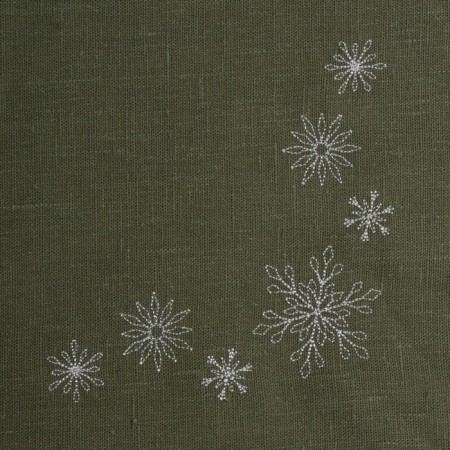 Scarlet with embroidery SL Home New Year 140x220cm, flax 100%, 265 g/m2-8