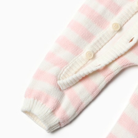 Combineson children, white/pink color, height 68 cm-3