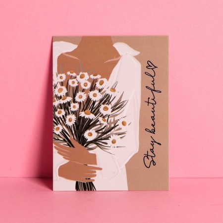 Postcard-Complement "Beautiful to you", 6 × 8 cm-1