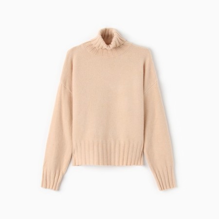 Women's sweater, beige color, one size (46-50)-1