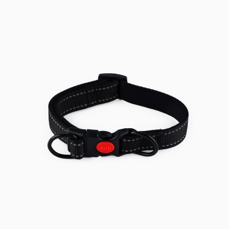A collar with a nylon lining with a fastx 2 cm, black-2