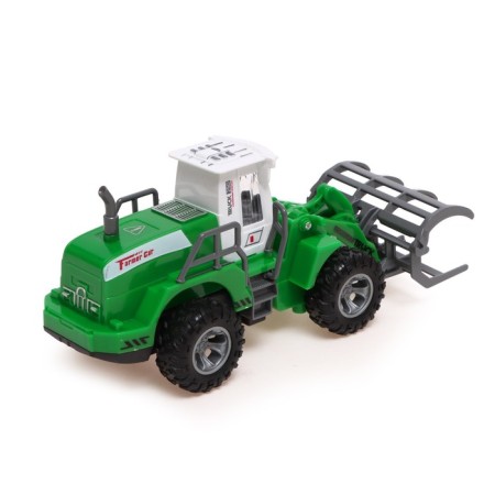 The inertial “loader” tractor, light effects, movable parts, green color-2