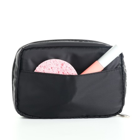 Cosmetic bag Dor units, 16*6*10.5, lightning department, lining, n/pocket, black-2