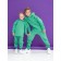Children's sweatshirt, height 164 cm, green color