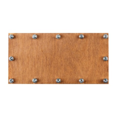 Wooden envelope with nuts "Patience and work will bring money!"-2