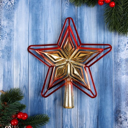 Tip "Kruglite Star" 20x19 cm, golden red