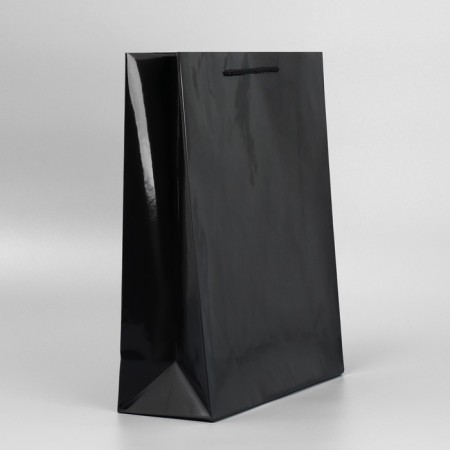 Gift laminated package, packaging, Black, m 24 x 29 x 9 cm-5