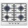 Hon surface Maunfeld EGHS.64.3ES/G, gas, 4 burners, gas control, silver