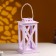 Kashpo wooden "Lantern. Provence" 17x17x31 cm lilac