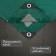 Protective tent, 5 × 4 m, density 120 g/m², UV, eyelets step 1 m, green/silver