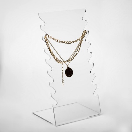 A necklace for a necklace 15 × 10 × 28 cm, an plexiglass 3 mm, transparent, in a protective film-2
