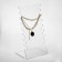 A necklace for a necklace 15 × 10 × 28 cm, an plexiglass 3 mm, transparent, in a protective film