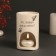 Aroma lamp ceramics "Is it really important now?" White 7.2x7.2x11.6 cm