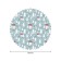 The tablecloth “Snow settlement”, round, Saten, d = 150 cm