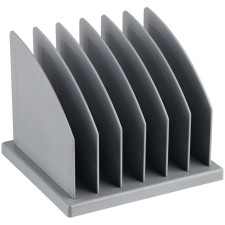 SORRER - stand for magazines and papers, team, 6 departments, gray