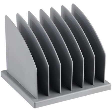 SORRER - stand for magazines and papers, team, 6 departments, gray