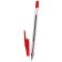 Ballic handle, 0.5 mm, red rod, transparent, corrugated holder