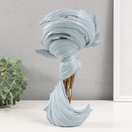 Polystone souvenir "Golden Girl in the Worth" 17x9x27.5 cm-3