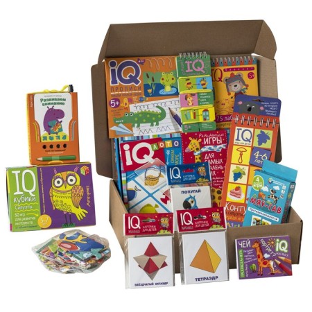 Package. Large IQ-game set for the development of spatial thinking