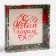 Confectionery packaging with PVC Happy New Year cover, 16 x 16 x 3 cm