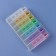 Airman - Organizer "Week", English letters, morning/day/evening/night, 10 × 20 × 3 cm, 7 containers of 4 sections, multi -colored
