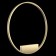Bra Maytoni Mod058WL-L50BS4K, 1XLED, 51W, 80x80x80 cm, 2400lm, brass color
