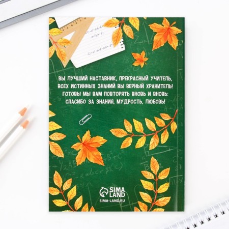Gift set in the portfolio "Dear Teacher": A5 diary A5 80 sheets, bookmarks, pen-5