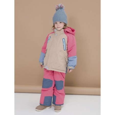 Jacket for girls, height 104 cm, cream color-11