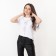 Women's T-shirt KAFTAN "No Filter", White, rr 40-42