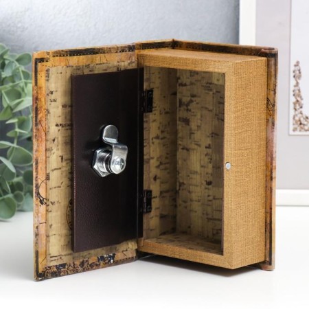 Safe wood book "Parisian Secrets" to the leatherette 17x11x5 cm-4