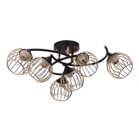 Chandelier 73170/6 E27 40W Black-gold 60x60x26 cm Bayerlux